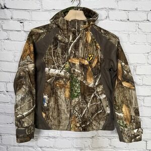 Scent Blocker S3 Jacket Boys M RealTree‎ Edge Camo Rain Blocker Hooded Zip Snap